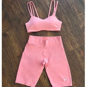 Nike dry pink set